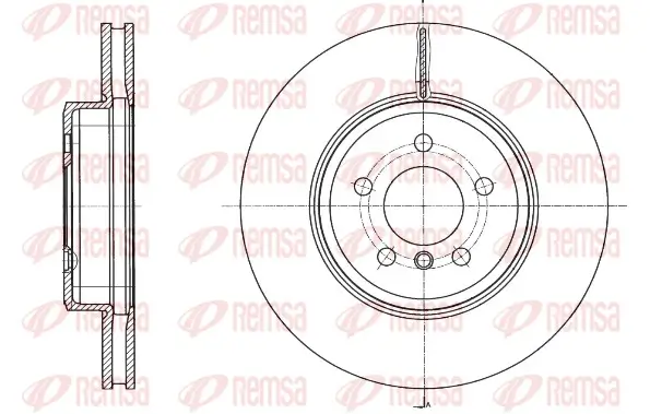 Bremsscheibe Vorderachse REMSA 61549.10