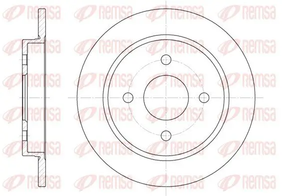 Bremsscheibe Hinterachse REMSA 6155.00