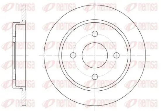 Bremsscheibe Hinterachse REMSA 6155.00 Bild Bremsscheibe Hinterachse REMSA 6155.00