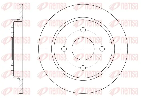 Bremsscheibe Hinterachse REMSA 6155.00