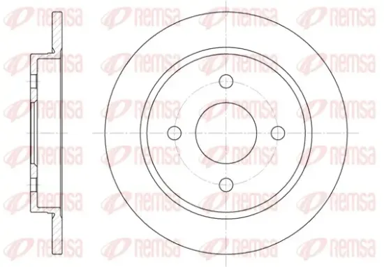 Bremsscheibe Hinterachse REMSA 6155.00 Bild Bremsscheibe Hinterachse REMSA 6155.00