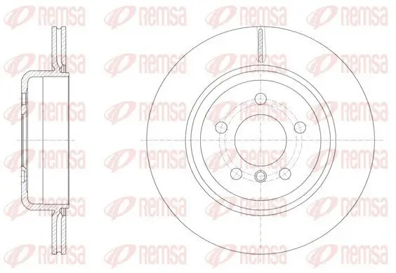 Bremsscheibe Hinterachse REMSA 61550.10