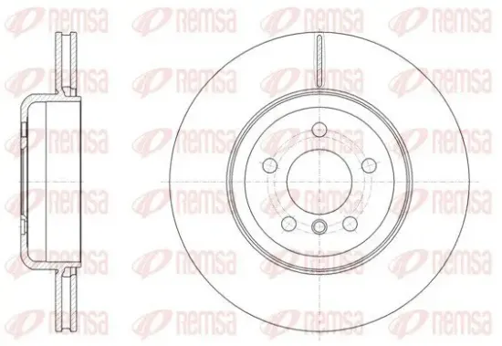 Bremsscheibe Hinterachse REMSA 61551.10 Bild Bremsscheibe Hinterachse REMSA 61551.10