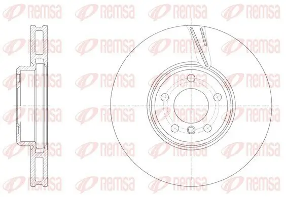 Bremsscheibe Vorderachse rechts REMSA 61552.11