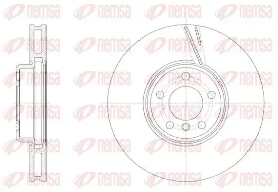 Bremsscheibe Vorderachse rechts REMSA 61552.11 Bild Bremsscheibe Vorderachse rechts REMSA 61552.11