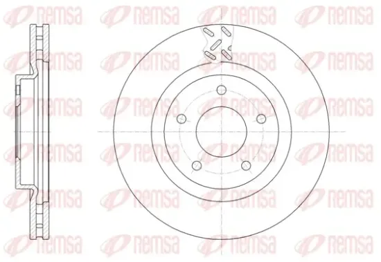 Bremsscheibe Vorderachse REMSA 61553.10 Bild Bremsscheibe Vorderachse REMSA 61553.10