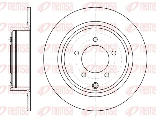 Bremsscheibe Hinterachse REMSA 61554.00