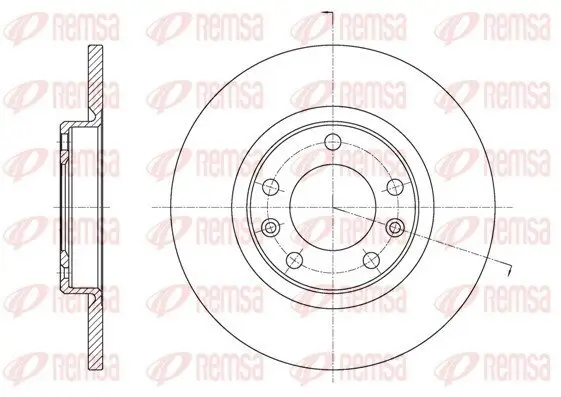 Bremsscheibe REMSA 61555.00