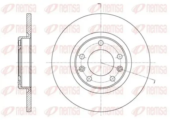 Bremsscheibe REMSA 61555.00 Bild Bremsscheibe REMSA 61555.00