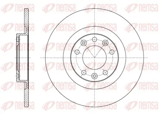 Bremsscheibe Hinterachse REMSA 61557.00 Bild Bremsscheibe Hinterachse REMSA 61557.00