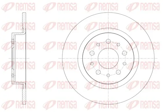 Bremsscheibe Hinterachse REMSA 61558.00