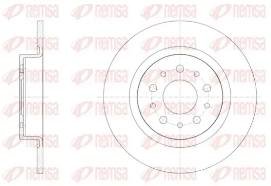 Bremsscheibe Hinterachse REMSA 61558.00 Bild Bremsscheibe Hinterachse REMSA 61558.00