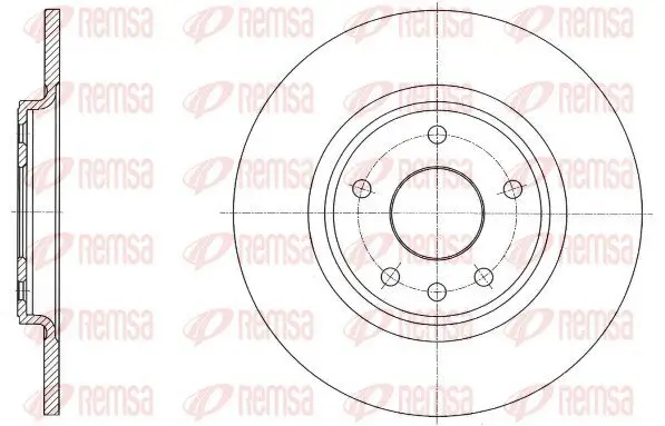 Bremsscheibe Hinterachse REMSA 61559.00