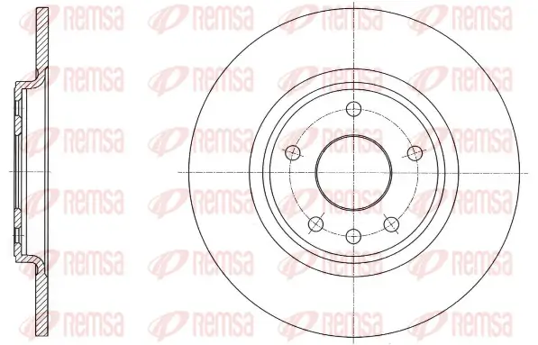 Bremsscheibe Hinterachse REMSA 61559.00
