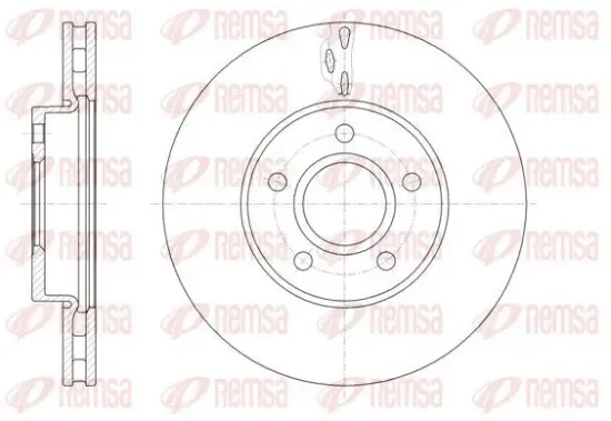 Bremsscheibe Vorderachse REMSA 61560.10 Bild Bremsscheibe Vorderachse REMSA 61560.10