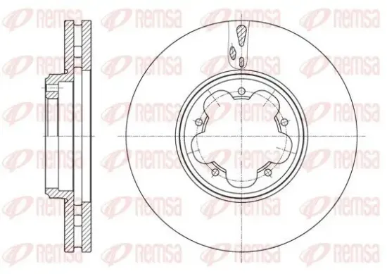 Bremsscheibe Vorderachse REMSA 61563.10 Bild Bremsscheibe Vorderachse REMSA 61563.10