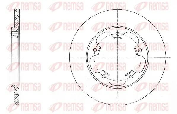 Bremsscheibe Hinterachse REMSA 61567.00
