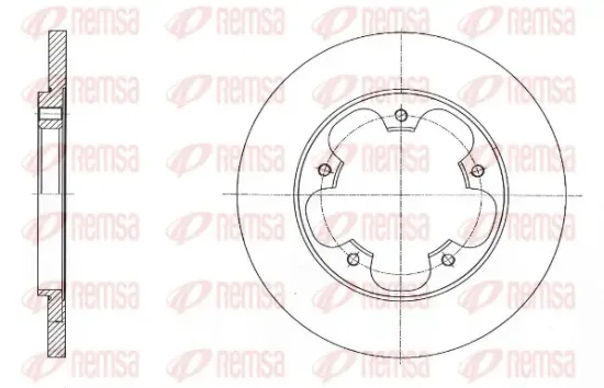 Bremsscheibe Hinterachse REMSA 61567.00 Bild Bremsscheibe Hinterachse REMSA 61567.00