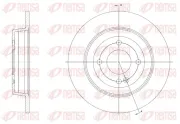 Bremsscheibe Hinterachse REMSA 61570.00