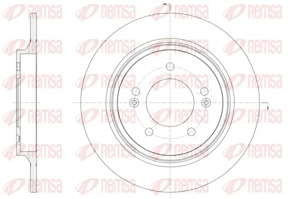 Bremsscheibe Hinterachse REMSA 61571.00