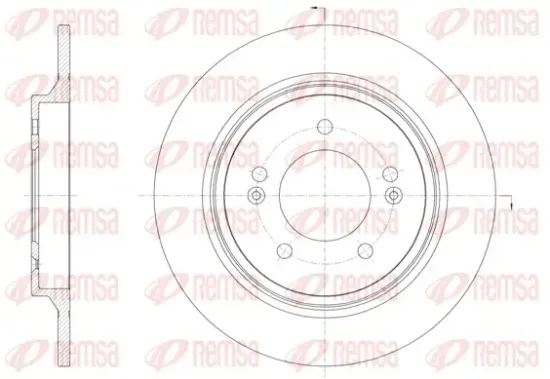 Bremsscheibe Hinterachse REMSA 61571.00 Bild Bremsscheibe Hinterachse REMSA 61571.00