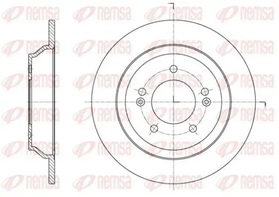 Bremsscheibe Hinterachse REMSA 61572.00 Bild Bremsscheibe Hinterachse REMSA 61572.00
