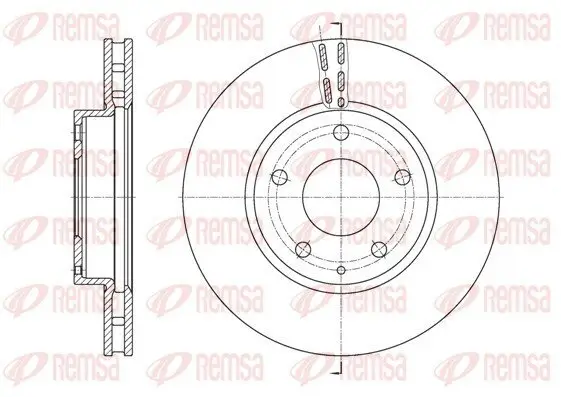 Bremsscheibe Vorderachse REMSA 61573.10