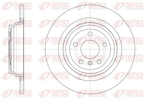 Bremsscheibe Hinterachse REMSA 61577.00