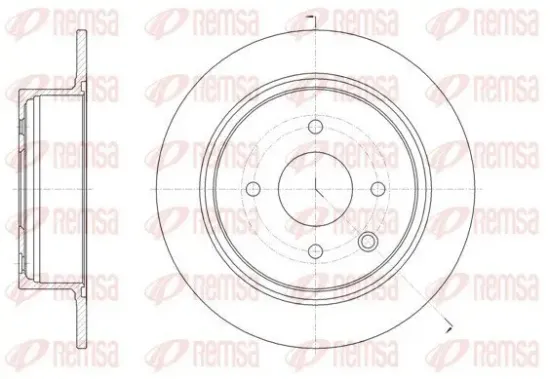 Bremsscheibe Hinterachse REMSA 61579.00 Bild Bremsscheibe Hinterachse REMSA 61579.00