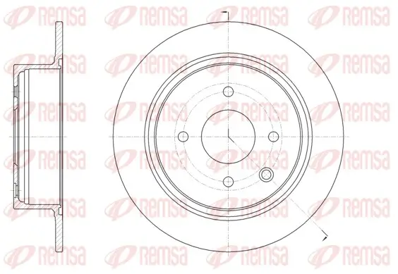 Bremsscheibe Hinterachse REMSA 61579.00