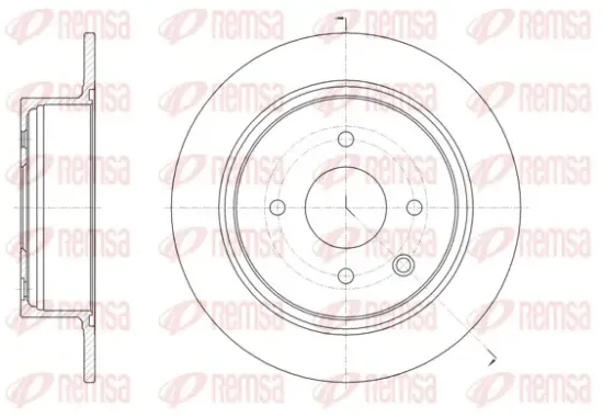 Bremsscheibe Hinterachse REMSA 61579.00 Bild Bremsscheibe Hinterachse REMSA 61579.00
