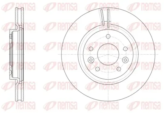Bremsscheibe Vorderachse REMSA 61581.10 Bild Bremsscheibe Vorderachse REMSA 61581.10