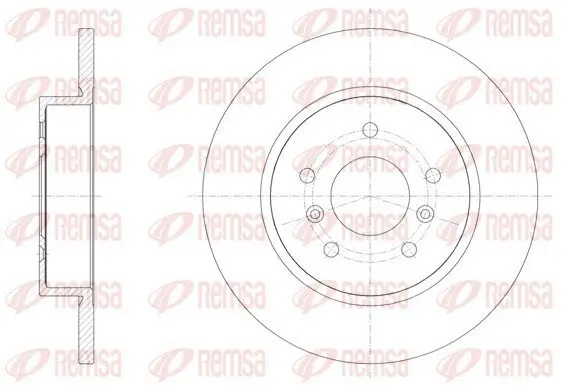 Bremsscheibe Hinterachse REMSA 61582.00