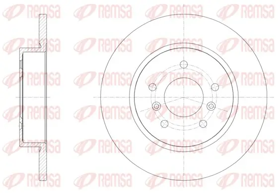 Bremsscheibe Hinterachse REMSA 61582.00