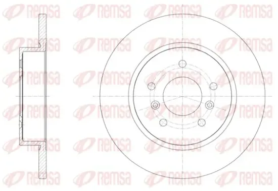Bremsscheibe Hinterachse REMSA 61582.00 Bild Bremsscheibe Hinterachse REMSA 61582.00