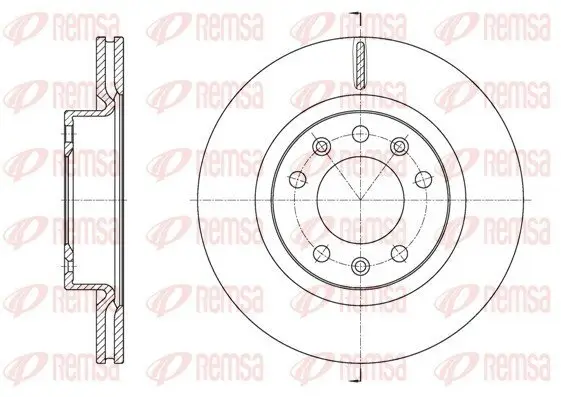 Bremsscheibe Vorderachse REMSA 61584.10