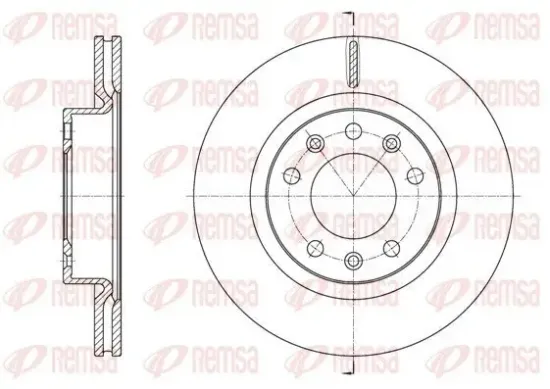 Bremsscheibe Vorderachse REMSA 61584.10 Bild Bremsscheibe Vorderachse REMSA 61584.10
