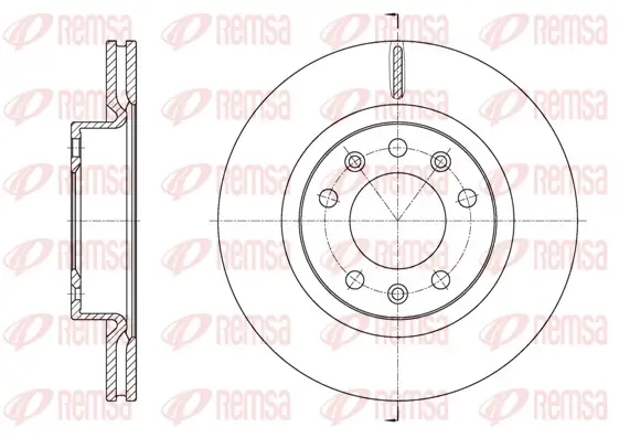 Bremsscheibe Vorderachse REMSA 61584.10