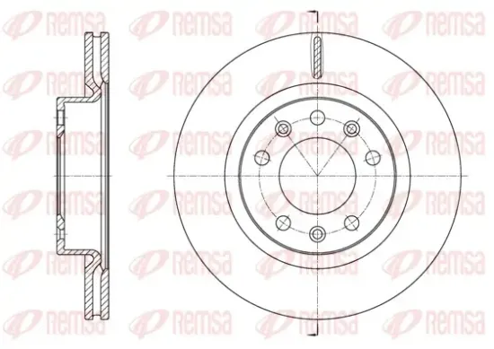 Bremsscheibe Vorderachse REMSA 61584.10 Bild Bremsscheibe Vorderachse REMSA 61584.10