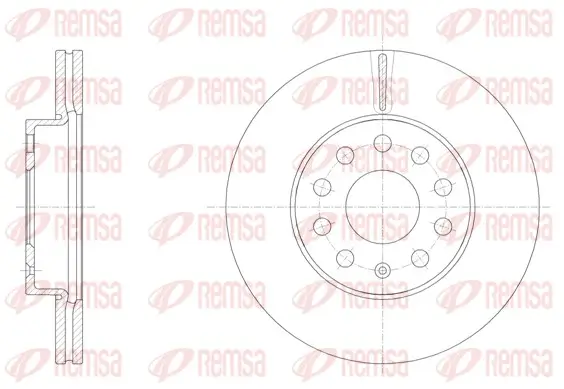 Bremsscheibe Vorderachse REMSA 61586.10