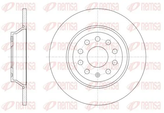 Bremsscheibe Hinterachse REMSA 61587.00