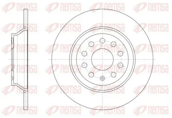 Bremsscheibe Hinterachse REMSA 61587.00 Bild Bremsscheibe Hinterachse REMSA 61587.00