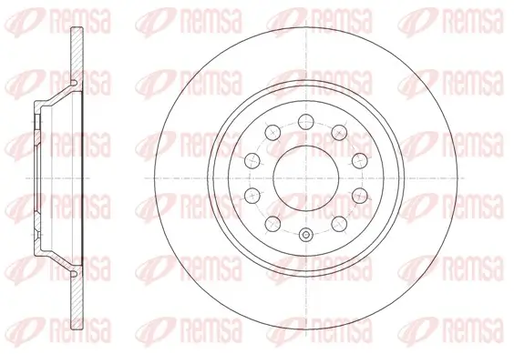 Bremsscheibe Hinterachse REMSA 61587.00