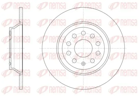 Bremsscheibe Hinterachse REMSA 61587.00 Bild Bremsscheibe Hinterachse REMSA 61587.00