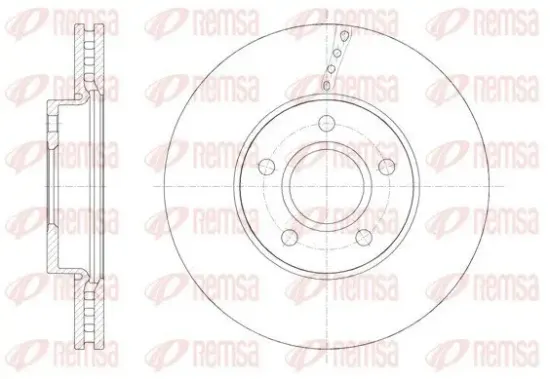 Bremsscheibe REMSA 61588.10 Bild Bremsscheibe REMSA 61588.10