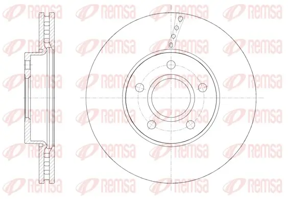 Bremsscheibe Vorderachse REMSA 61588.10
