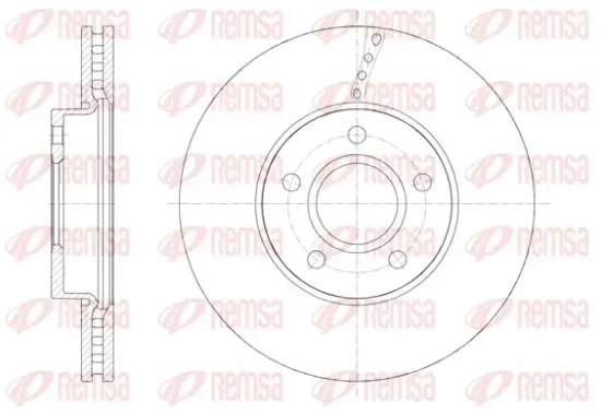 Bremsscheibe Vorderachse REMSA 61588.10 Bild Bremsscheibe Vorderachse REMSA 61588.10