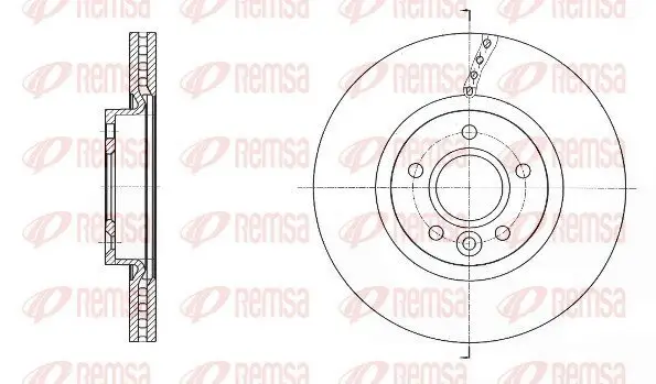 Bremsscheibe Vorderachse REMSA 61589.10