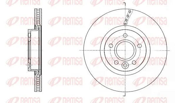 Bremsscheibe Vorderachse REMSA 61589.10
