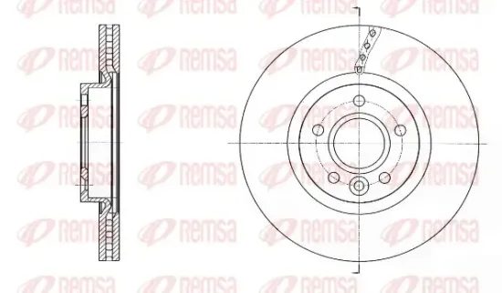 Bremsscheibe Vorderachse REMSA 61589.10 Bild Bremsscheibe Vorderachse REMSA 61589.10